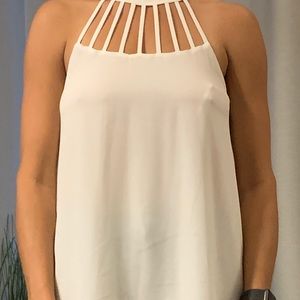 White strappy top